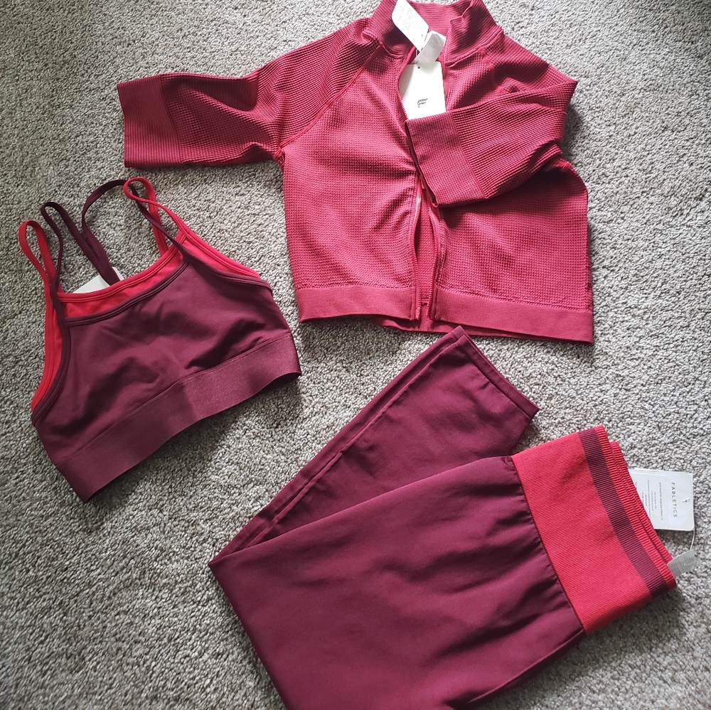 fabletics Lg athleisure color block SET